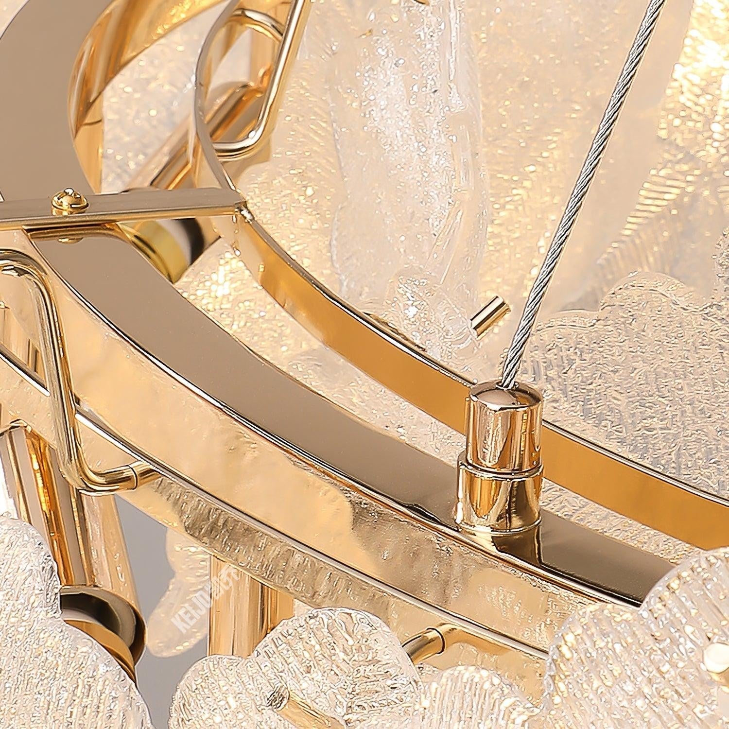 Valery Glass Petal Chandelier