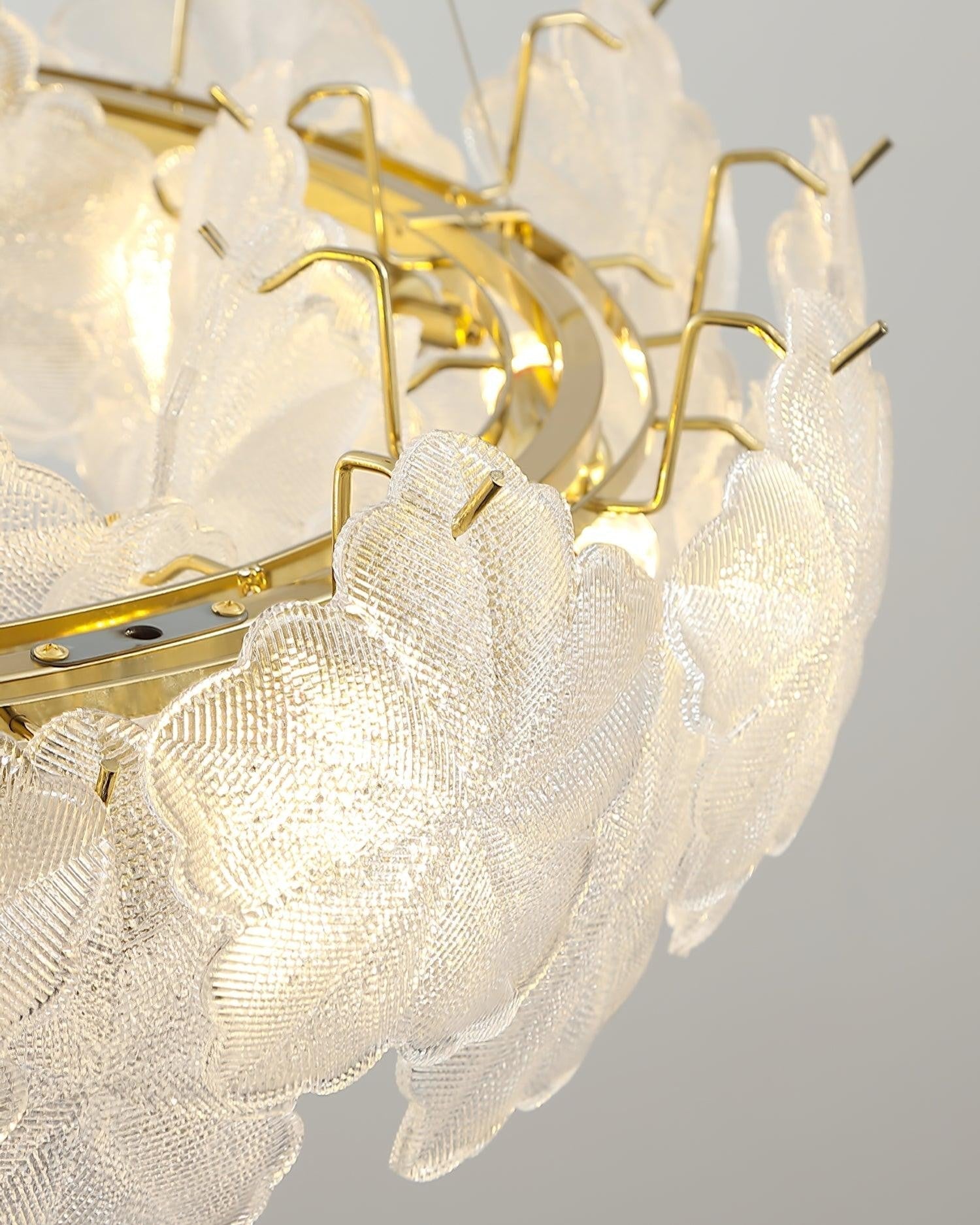 Valery Glass Petal Chandelier