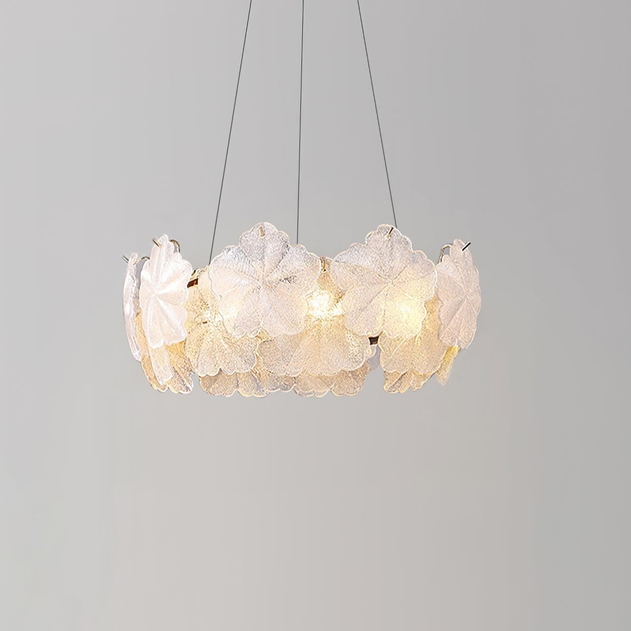 Valery Glass Petal Chandelier