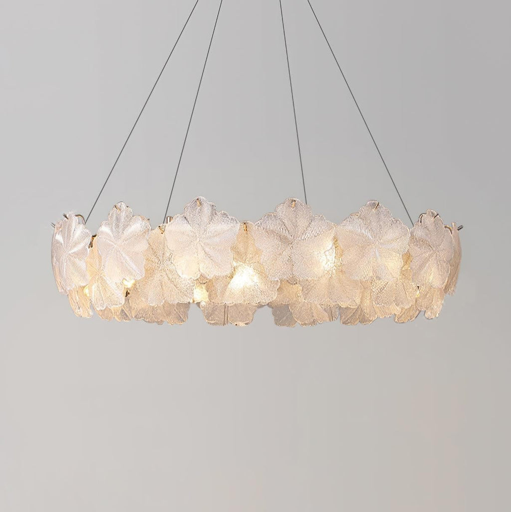 Valery Glass Petal Chandelier