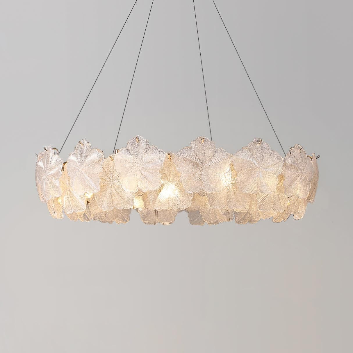 Valery Glass Petal Chandelier