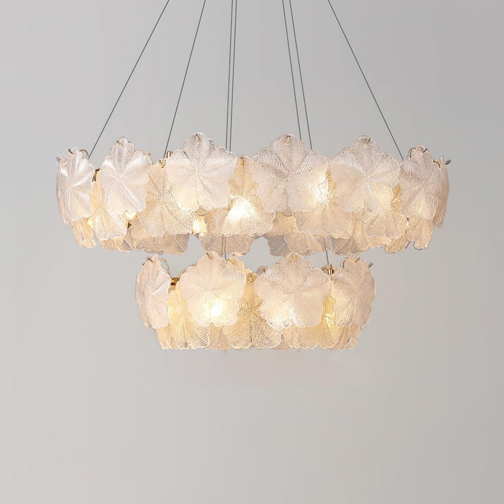 Valery Glass Petal Chandelier