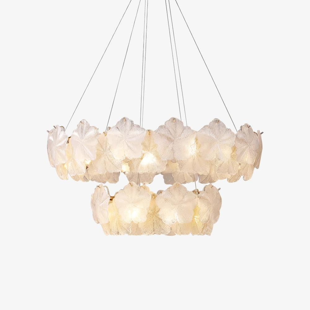 Valery Glass Petal Chandelier