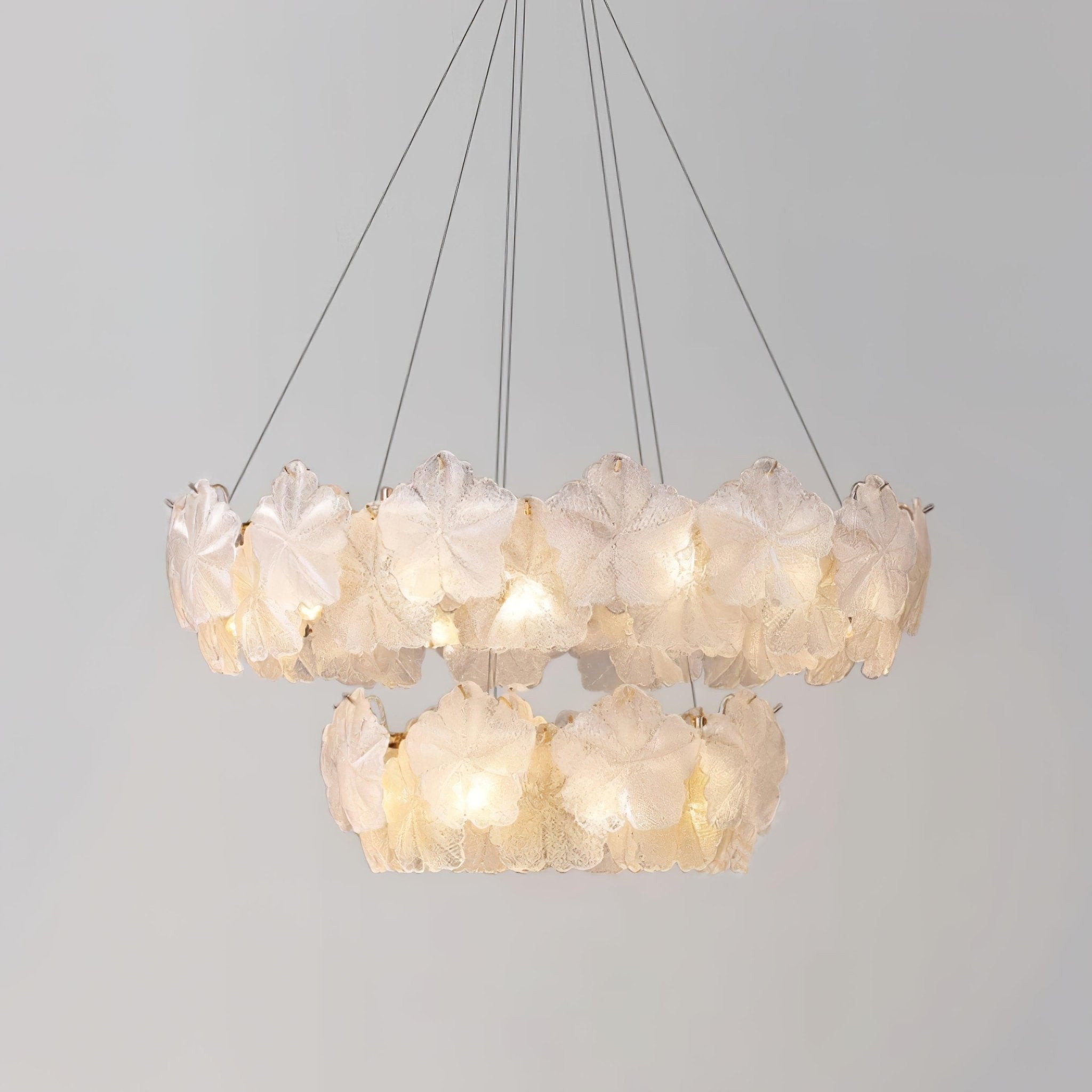 Valery Glass Petal Chandelier