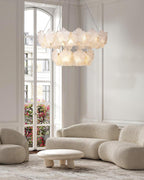 Valery Glass Petal Chandelier