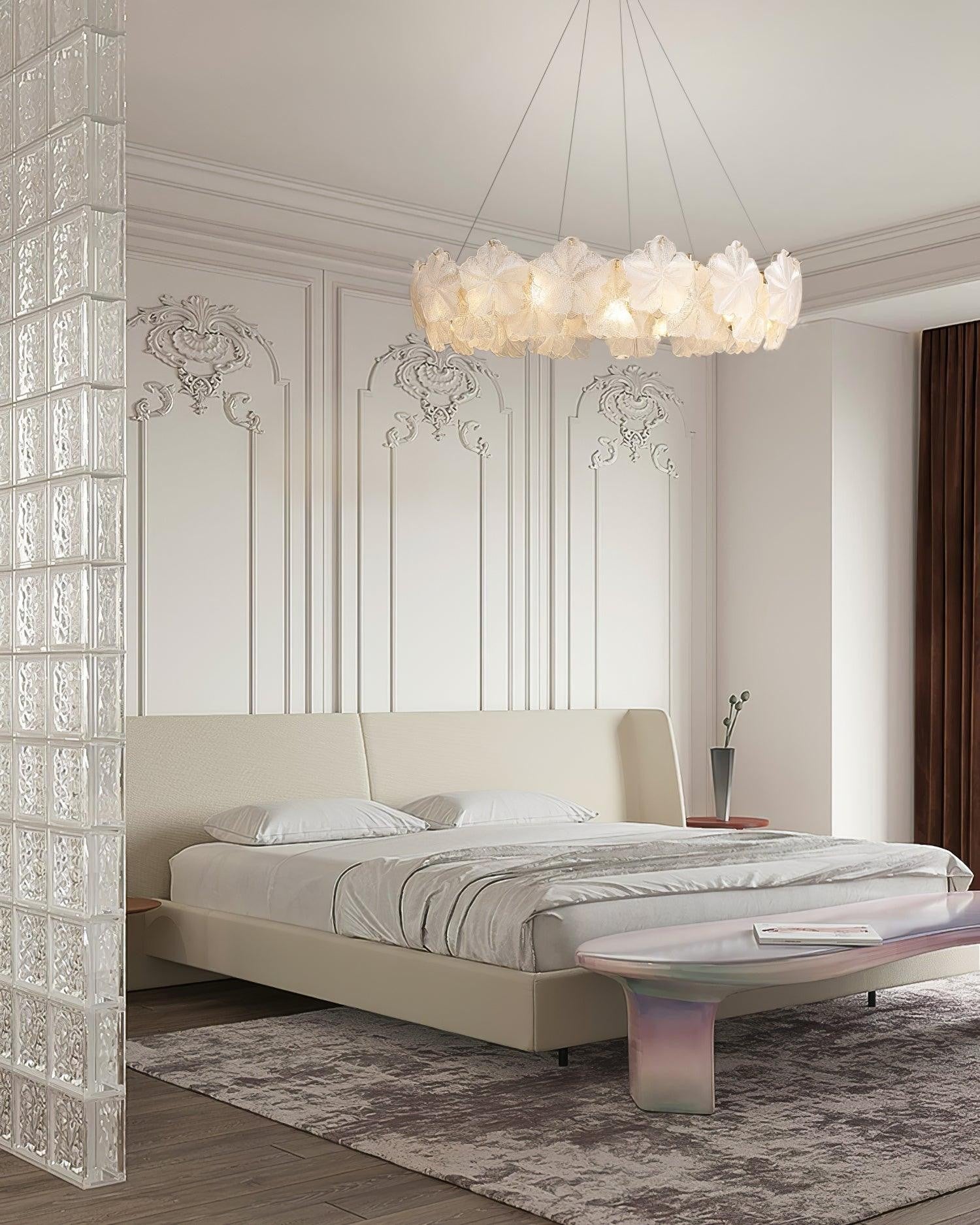 Valery Glass Petal Chandelier