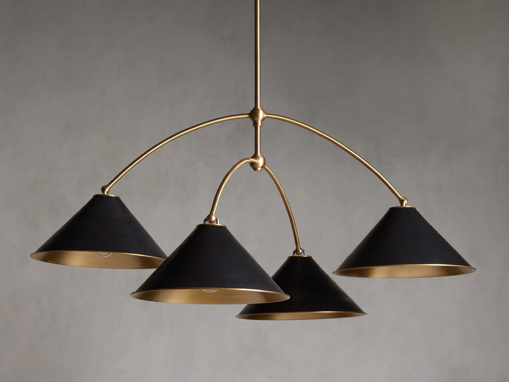 Velmont Cone Shade Round Chandelier