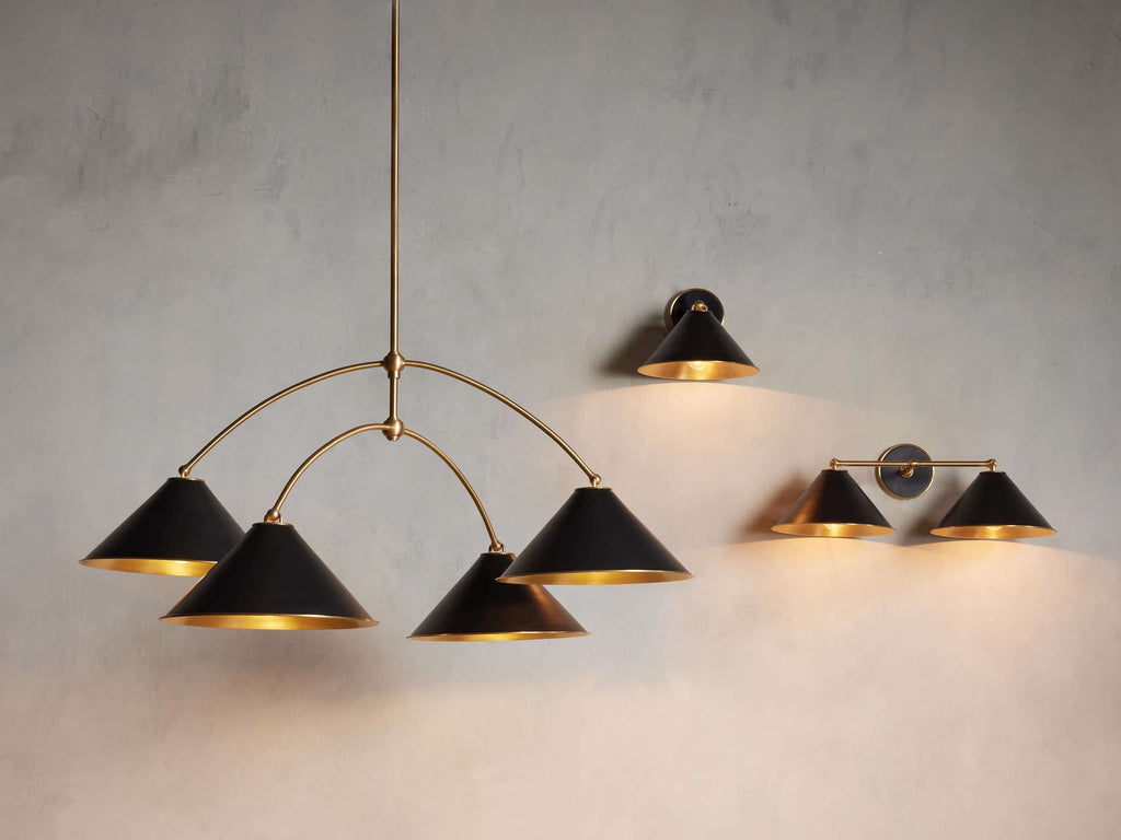 Velmont Cone Shade Round Chandelier