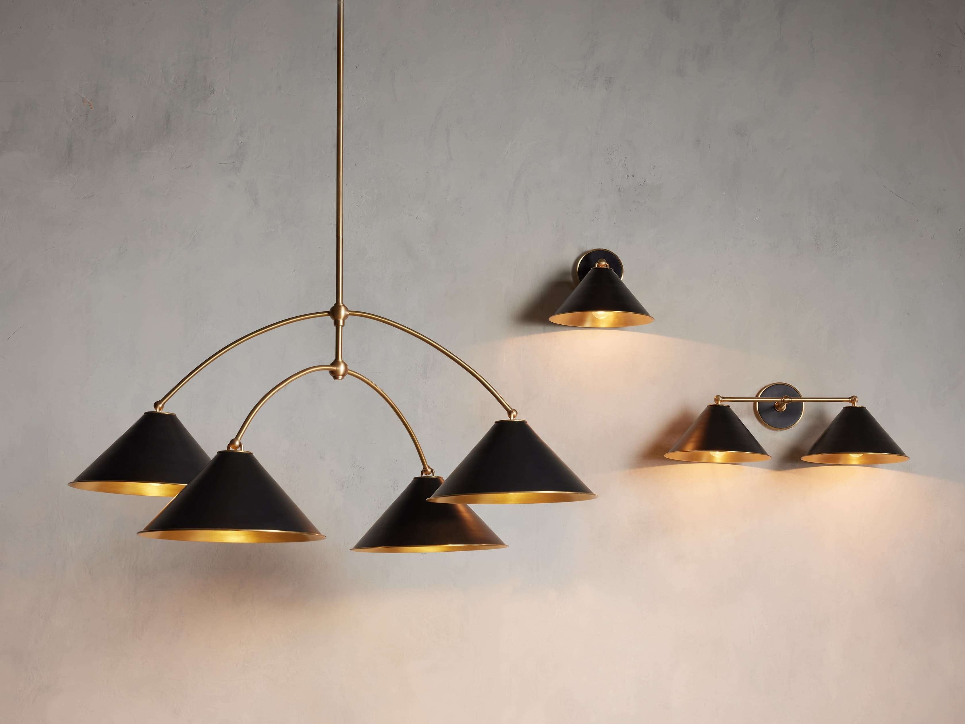 Velmont Cone Shade Round Chandelier