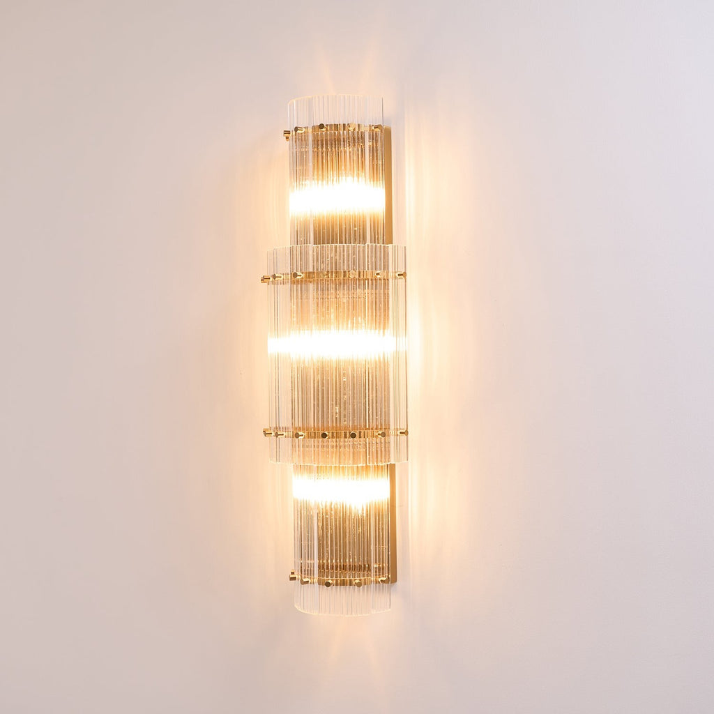 Velmora Glass Column Wall Sconce