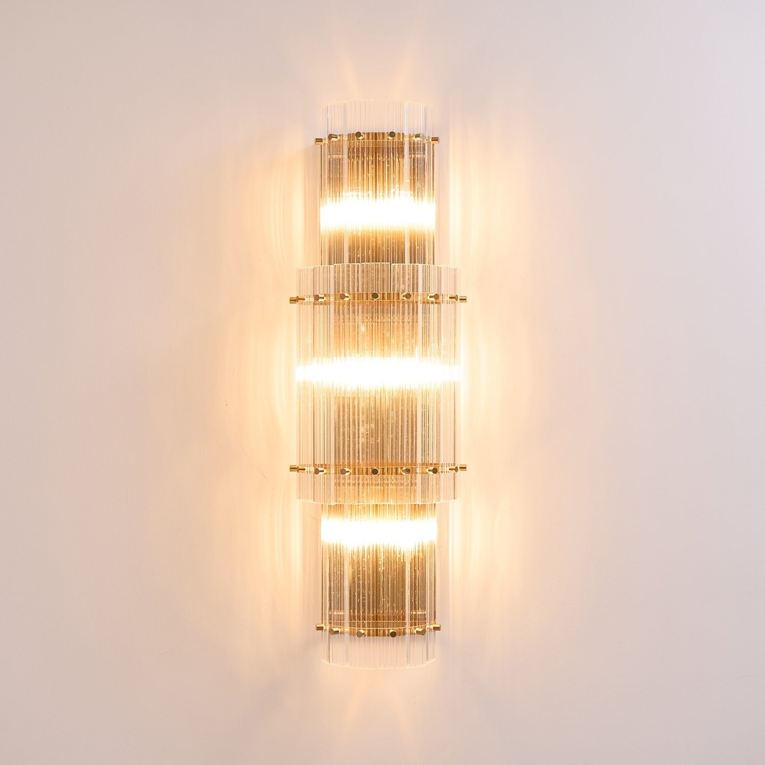 Velmora Glass Column Wall Sconce