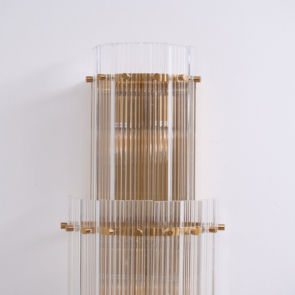 Velmora Glass Column Wall Sconce