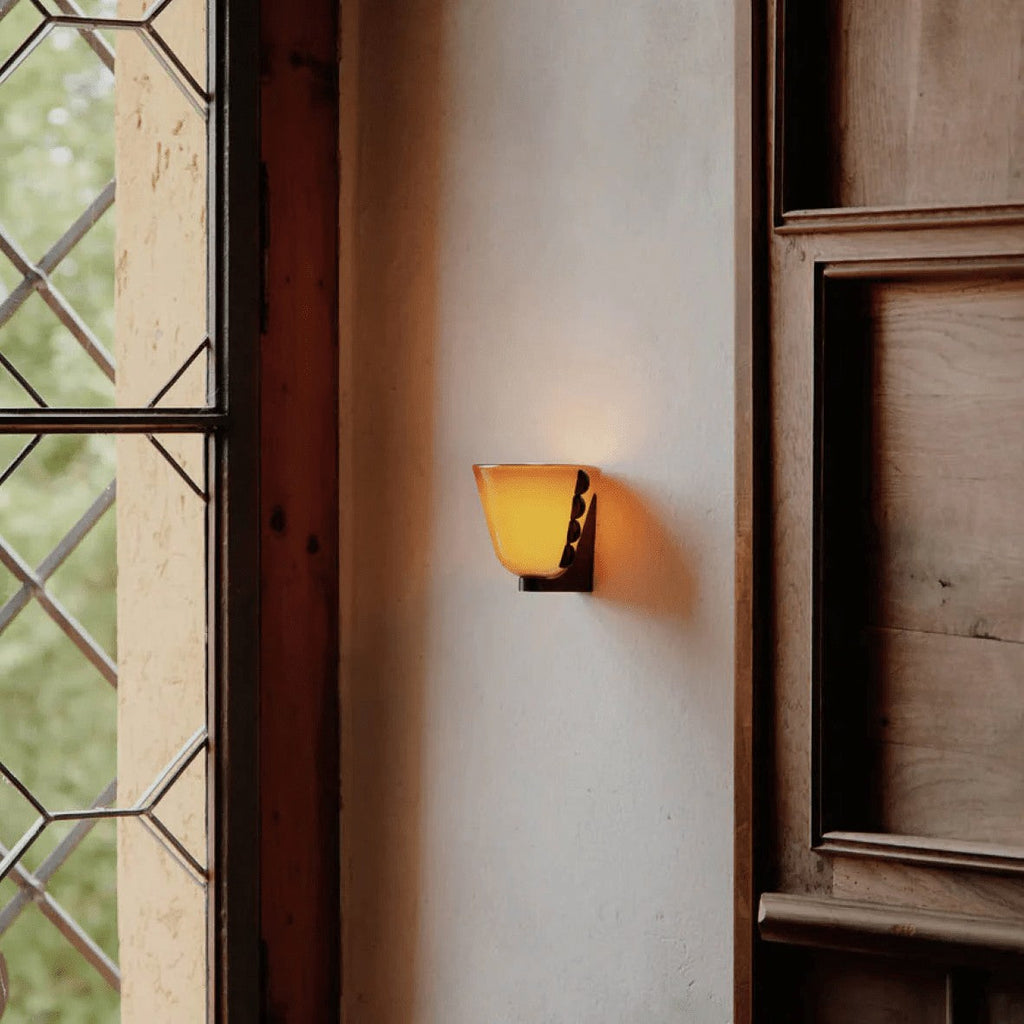 Velora Glass Orb Wall Sconce