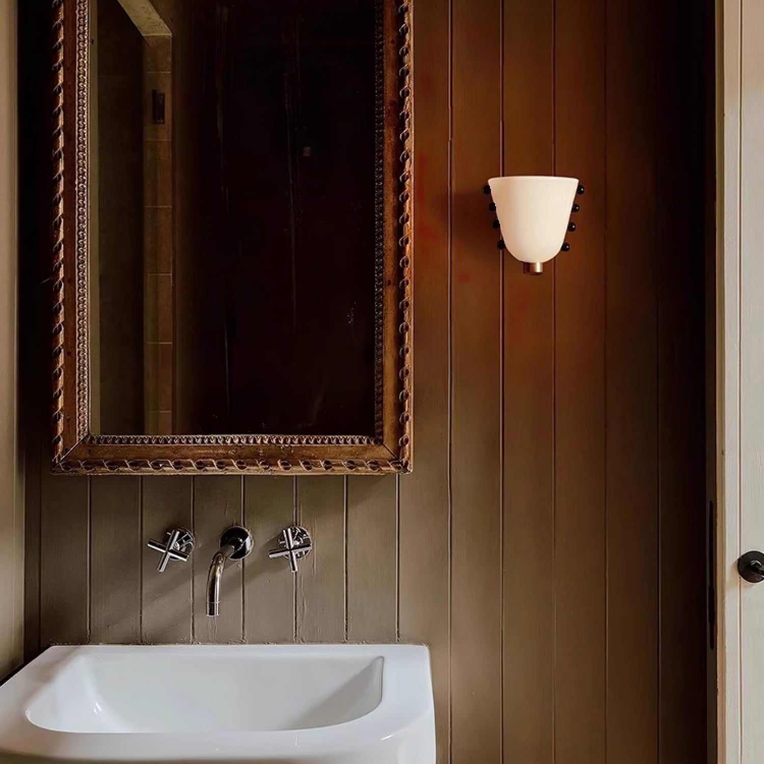 Velora Glass Orb Wall Sconce