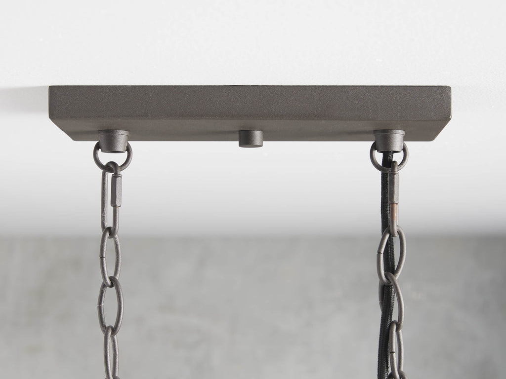 Venturo Fluted Glass Linear Island Chandelier