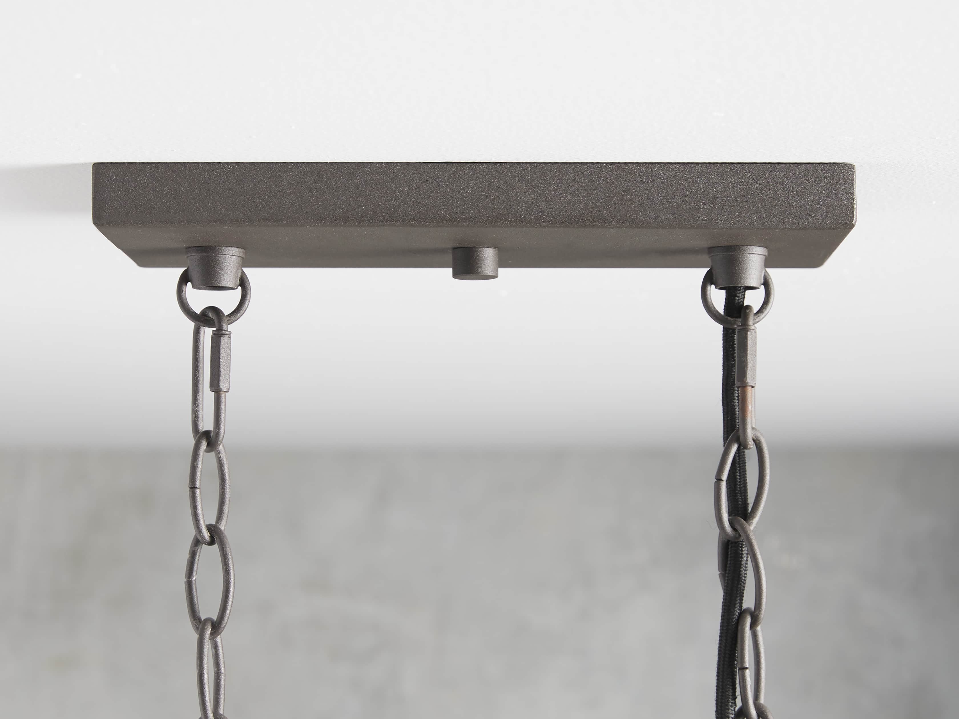 Venturo Fluted Glass Linear Island Chandelier