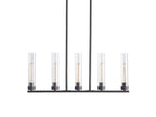 Venturo Fluted Glass Linear Island Chandelier