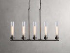 Venturo Fluted Glass Linear Island Chandelier