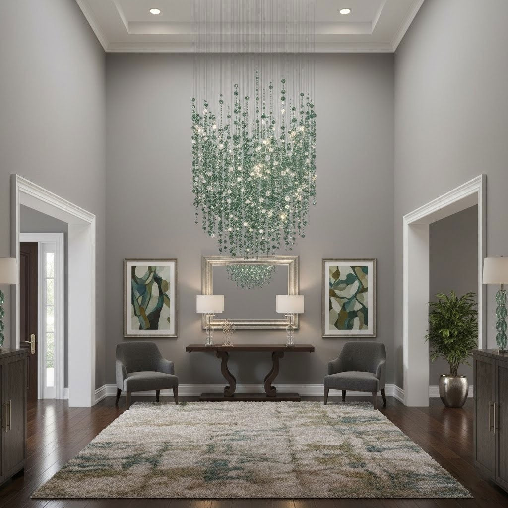 Verdantia Crystal Cascade Chandelier