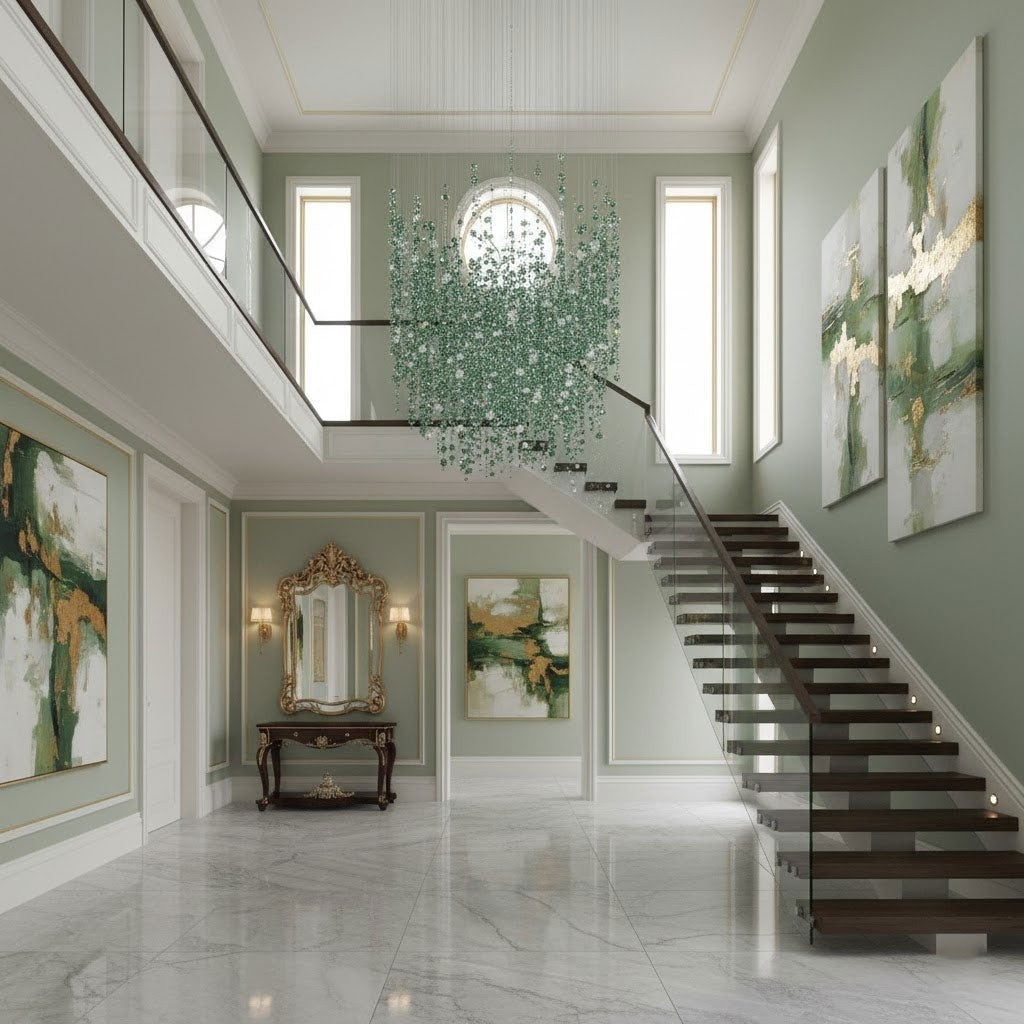 Verdantia Crystal Cascade Chandelier