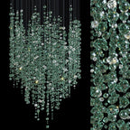 Verdantia Crystal Cascade Chandelier