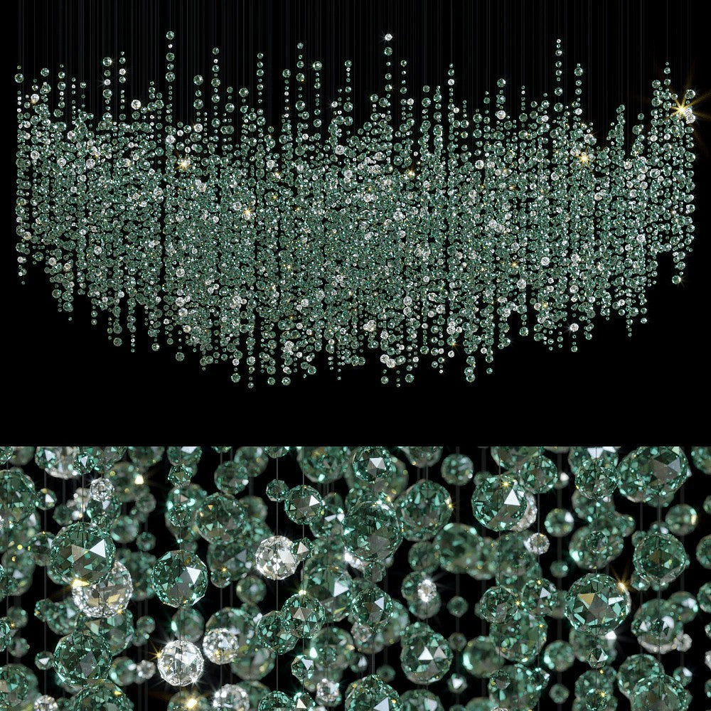 Verdantia Crystal Cascade Chandelier