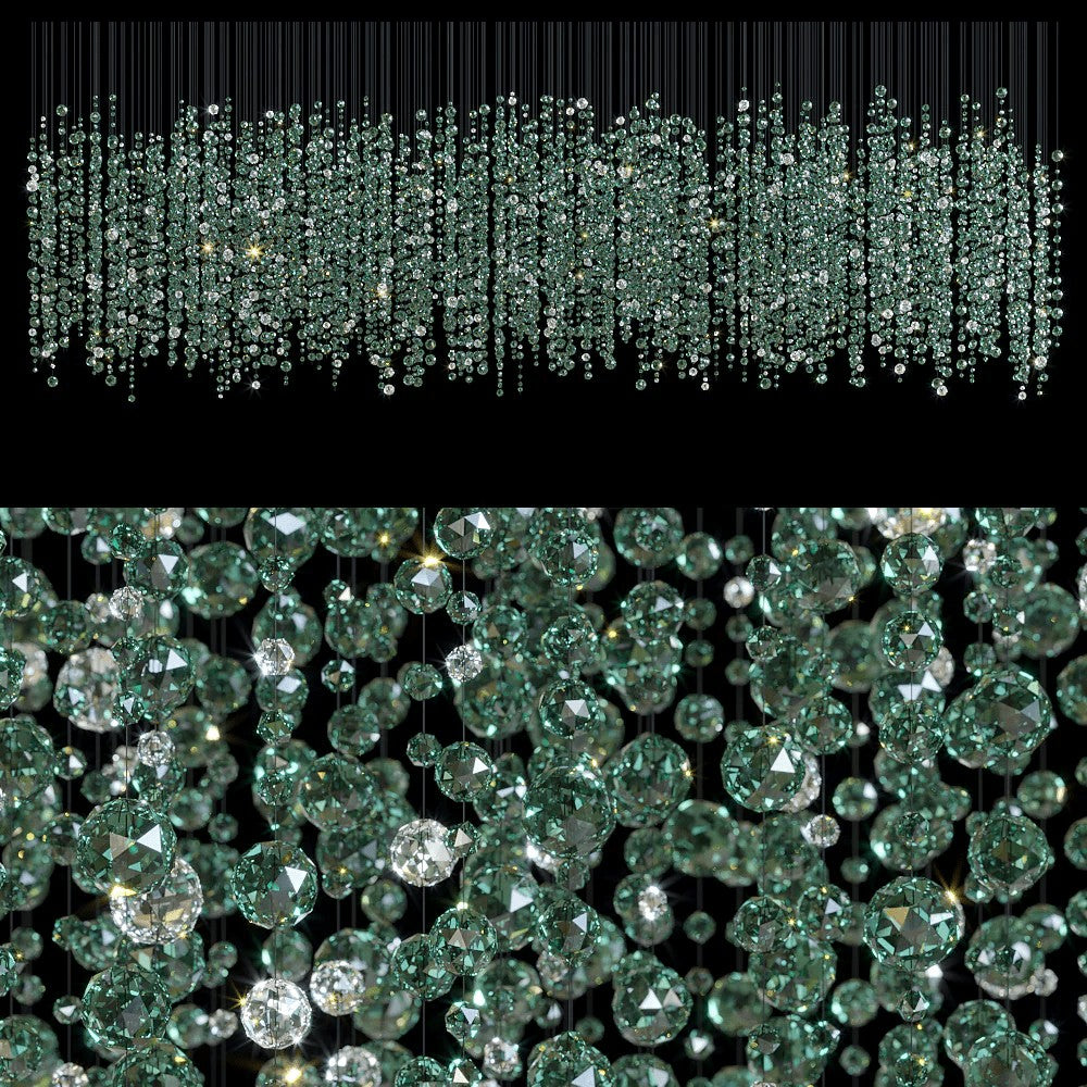 Verdantia Crystal Cascade Chandelier
