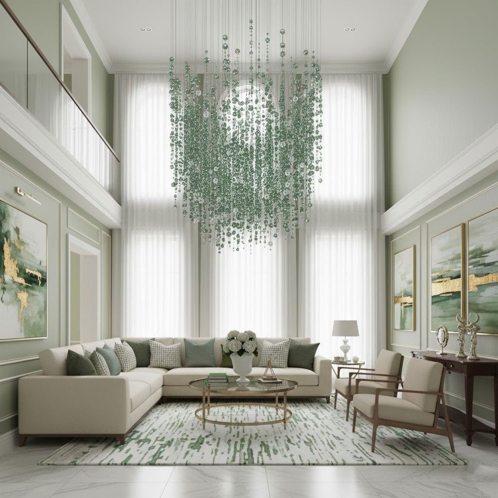 Verdantia Crystal Cascade Chandelier