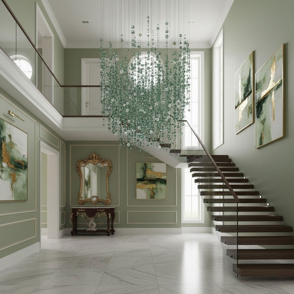 Verdantia Crystal Cascade Chandelier