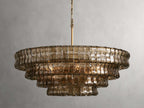 Verona Textured Glass Halo Chandelier