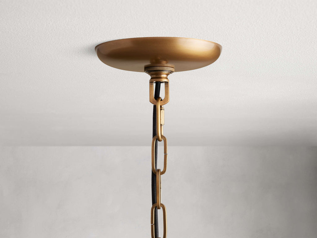 Verona Textured Glass Halo Chandelier