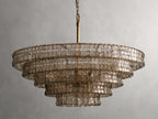 Verona Textured Glass Halo Chandelier