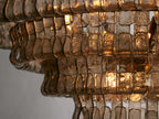 Verona Textured Glass Halo Chandelier
