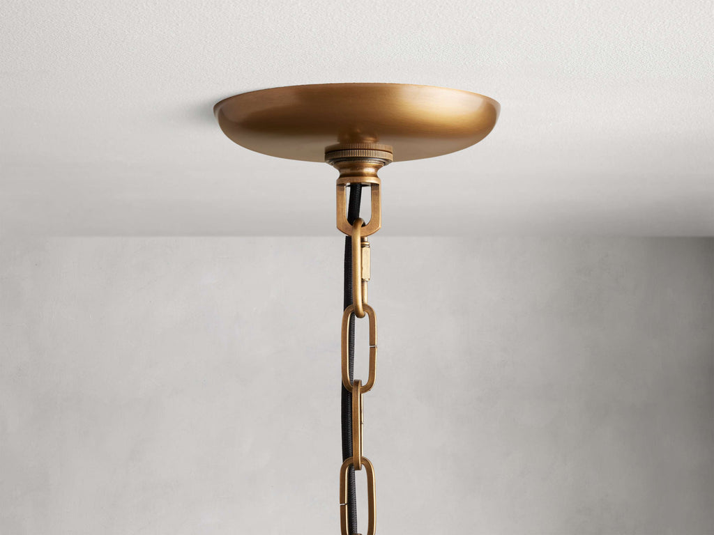 Verona Textured Glass Halo Chandelier