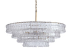 Verona Textured Glass Halo Chandelier