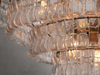 Verona Textured Glass Halo Chandelier