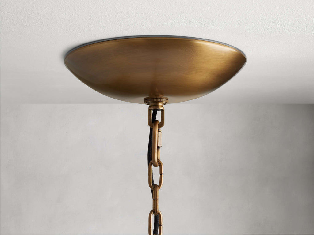 Verona Textured Glass Halo Chandelier