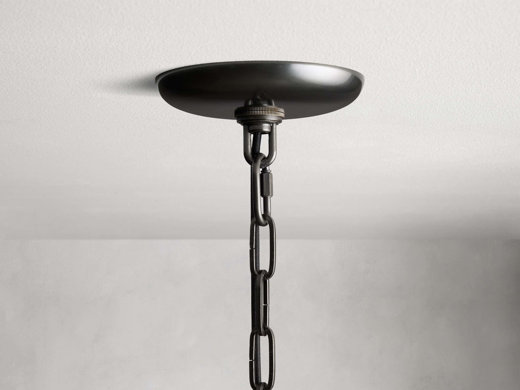 Verona Textured Glass Halo Chandelier