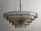 Verona Textured Glass Halo Chandelier