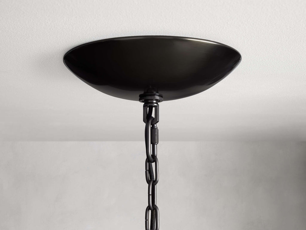 Verona Textured Glass Halo Chandelier