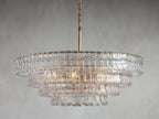 Verona Textured Glass Halo Chandelier