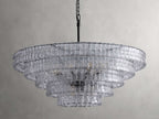 Verona Textured Glass Halo Chandelier