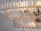 Verona Textured Glass Halo Chandelier