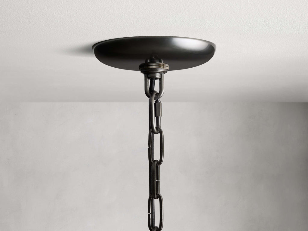 Verona Textured Glass Halo Chandelier