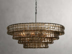 Verona Textured Glass Halo Chandelier