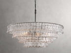 Verona Textured Glass Halo Chandelier