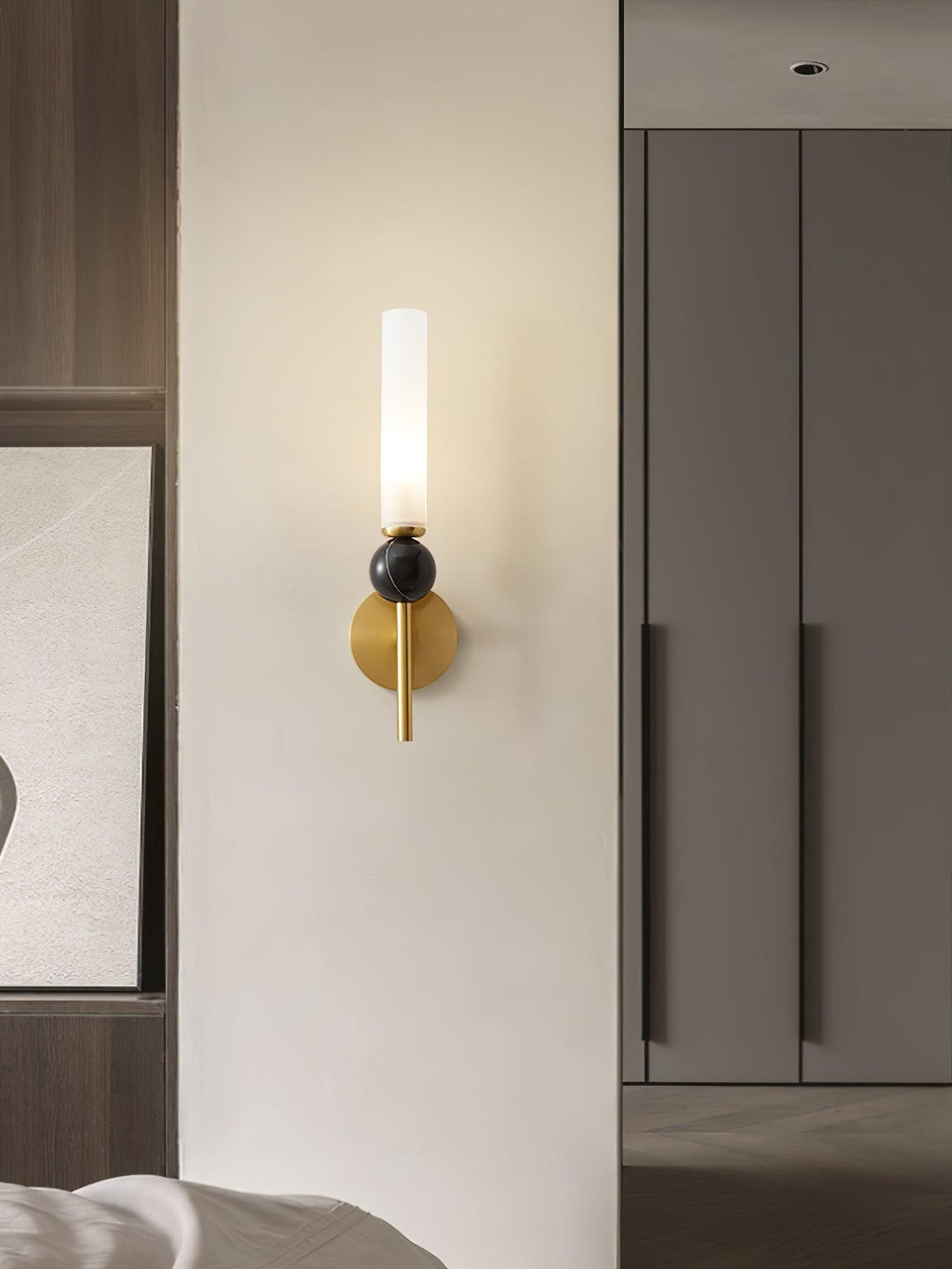 Vertessa Marble Accent Wall Lamp
