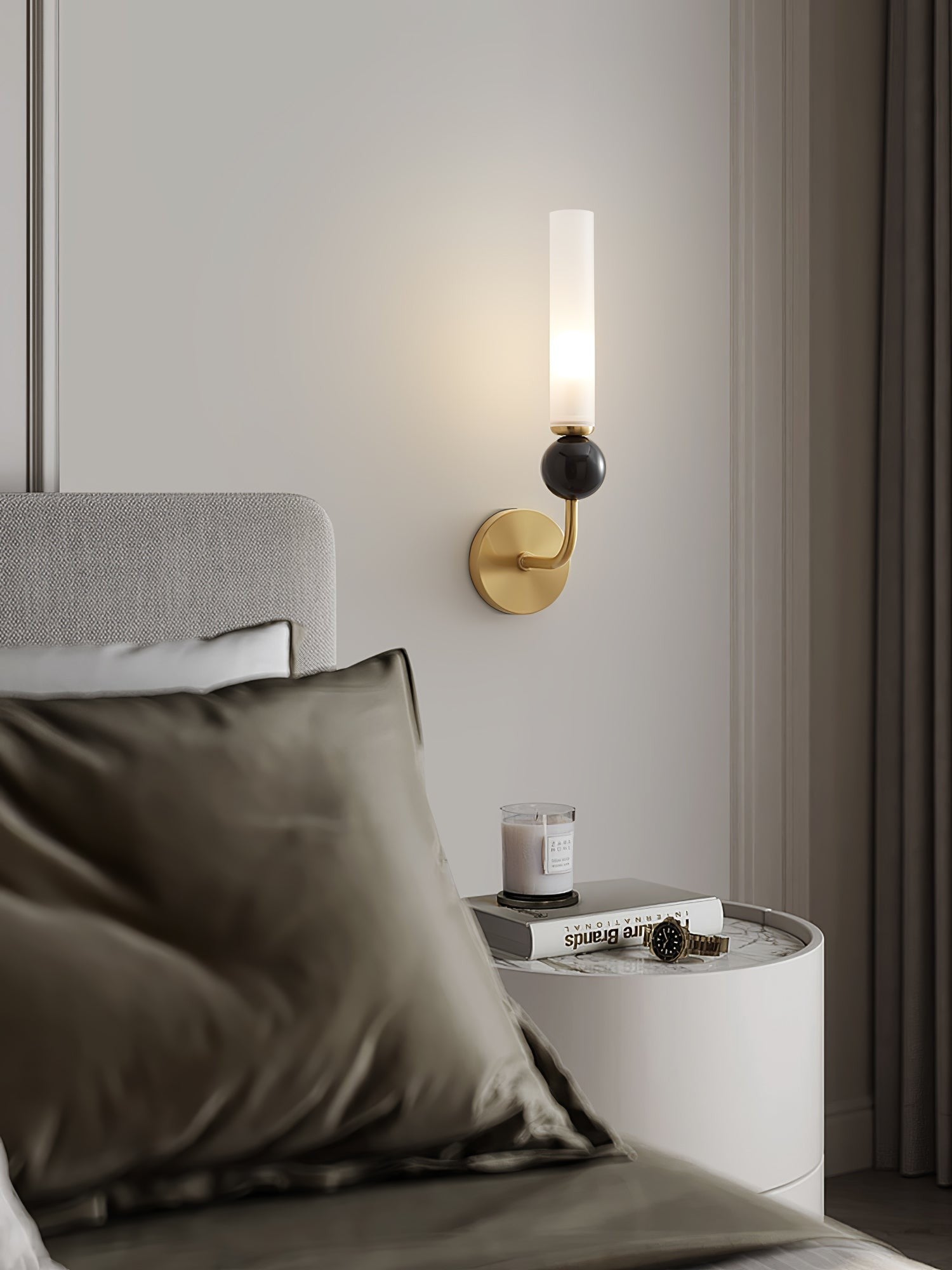 Vertessa Marble Accent Wall Lamp