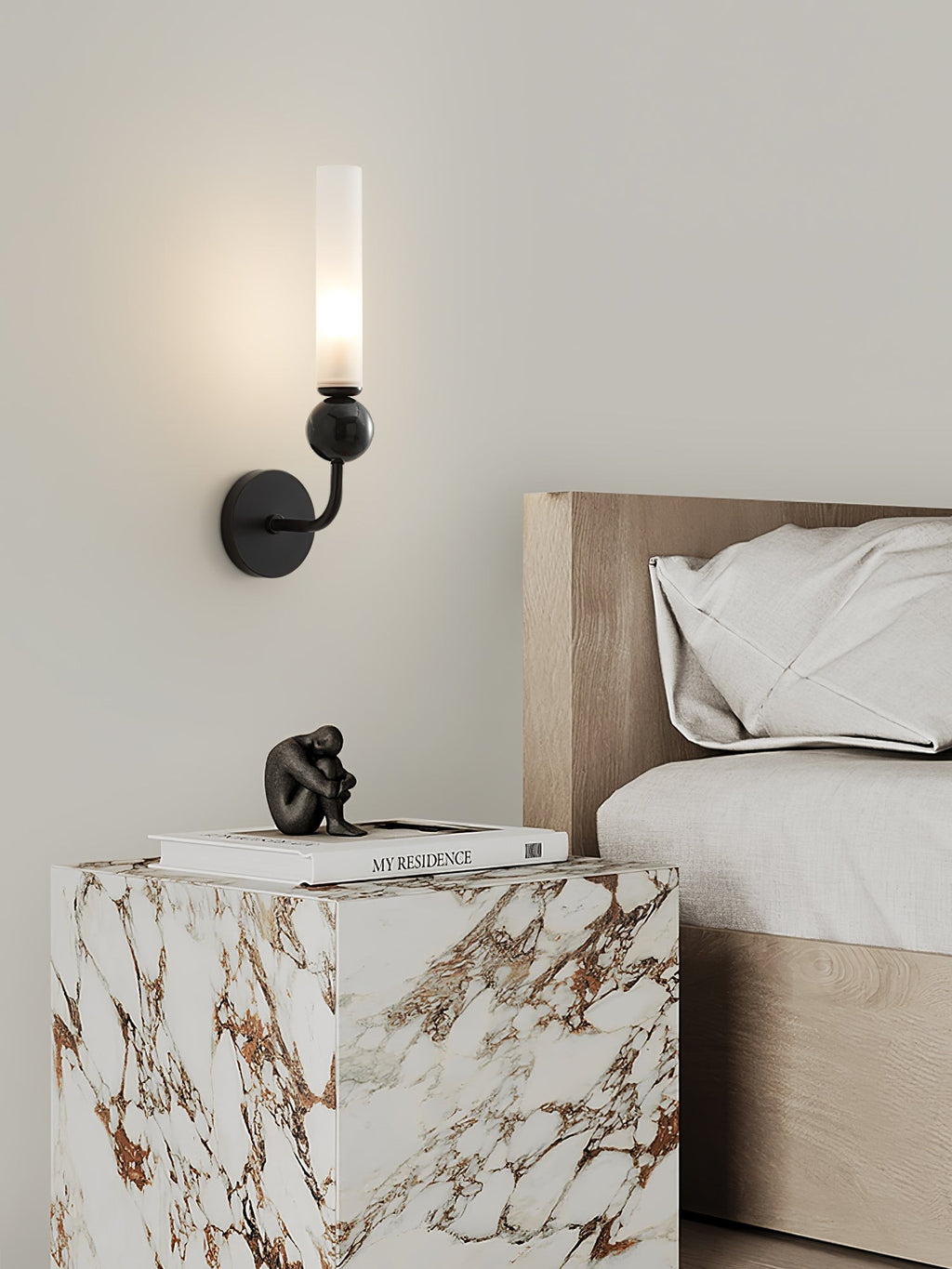 Vertessa Marble Accent Wall Lamp