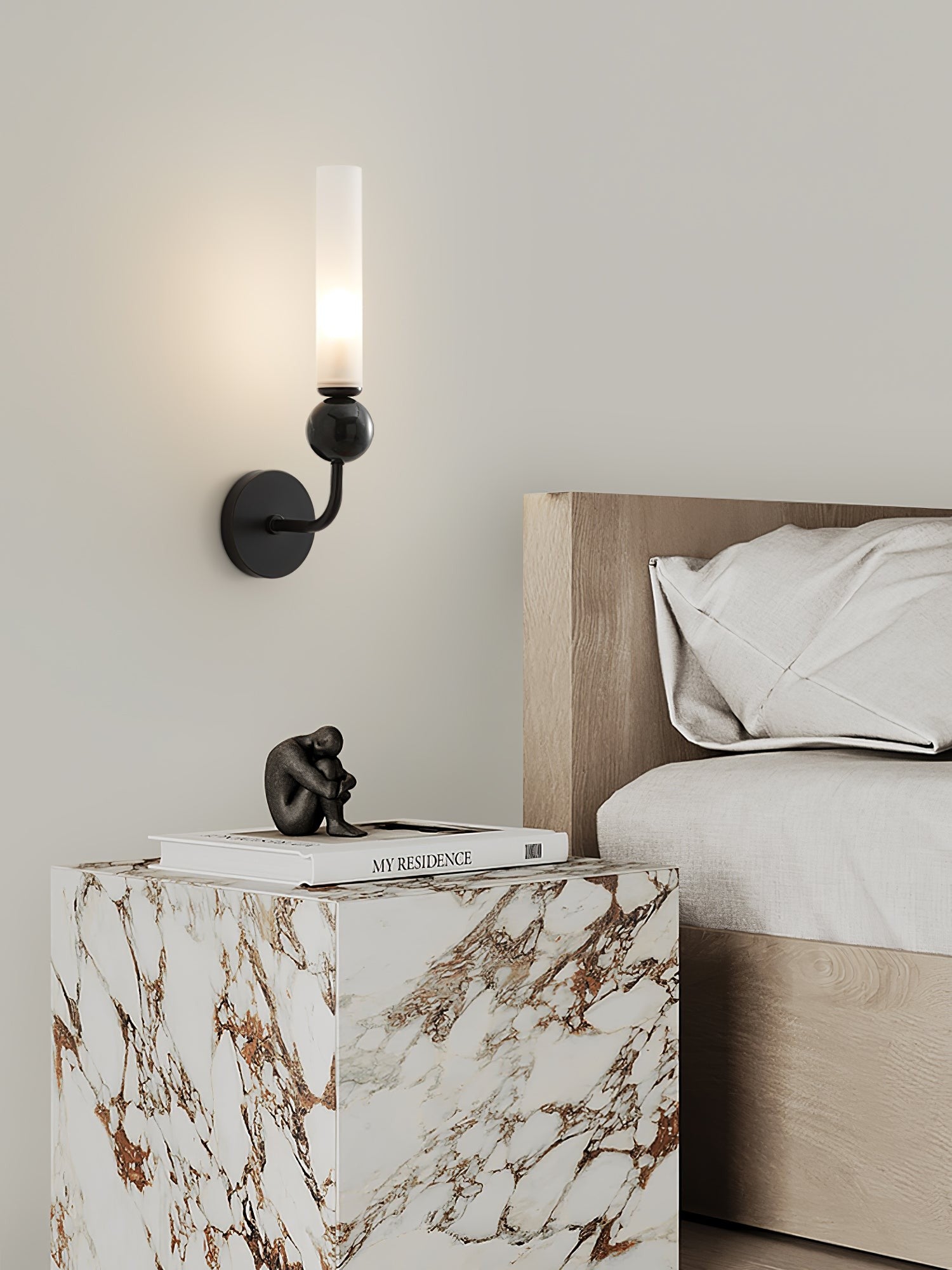 Vertessa Marble Accent Wall Lamp